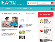 Tablet Screenshot of info-tpe.fr